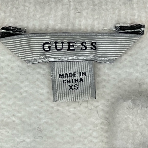 GUESS Alena Lace-up Pullover White Sweater Top Women's Size XS - Picture 15 of 16